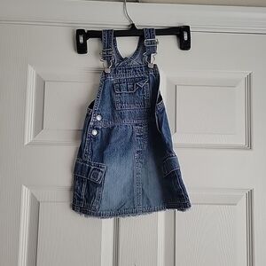 Old Navy Toddler Girl's Denim Overalls Dress